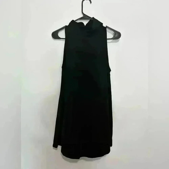 ATHLETA Outbound Tank Top Size M Black Turtle Neck Sleeveless Long - Picture 4 of 4